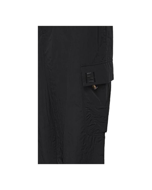 Fendi Black Straight Trousers for men