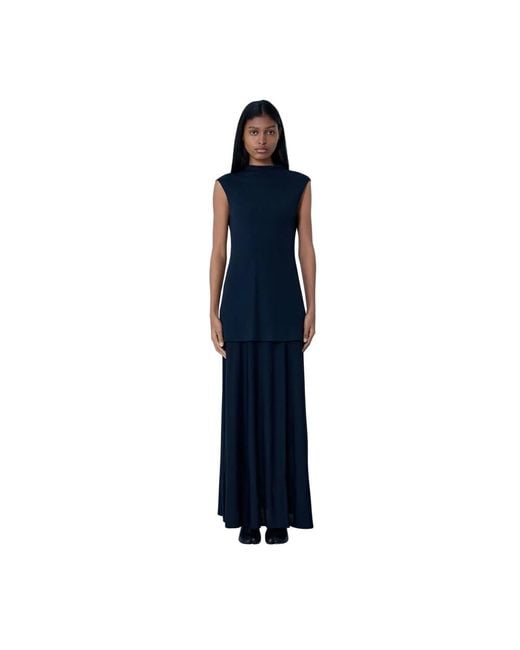 Jil Sander Blue Maxi Dresses