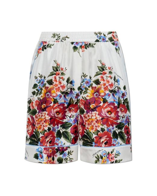 Dolce & Gabbana Red Short Shorts