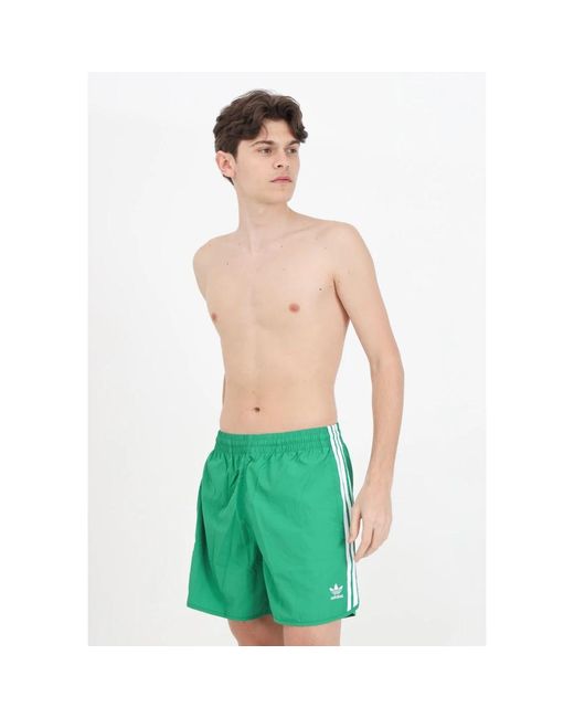 Adidas Originals Grüne beachwear-shorts sprinter-stil in Green für Herren