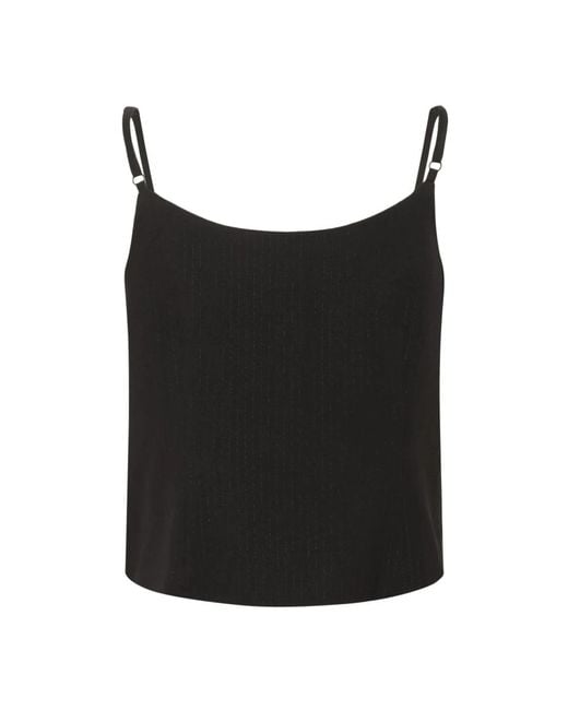 Sleeveless Tops My Essential Wardrobe de color Black