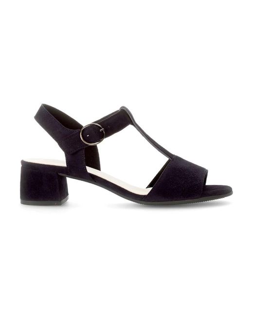 Gabor Blue Blaue Wildledersandalen