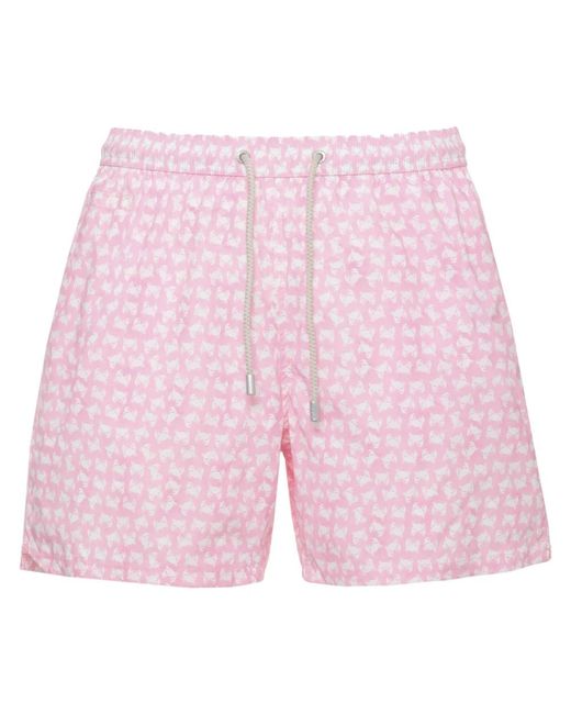 Mc2 Saint Barth Badmode ,Roze ,Polyester Lighting Micro Stretch in het Pink voor heren