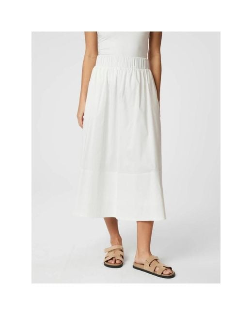 Midi Skirts Neo Noir en coloris White