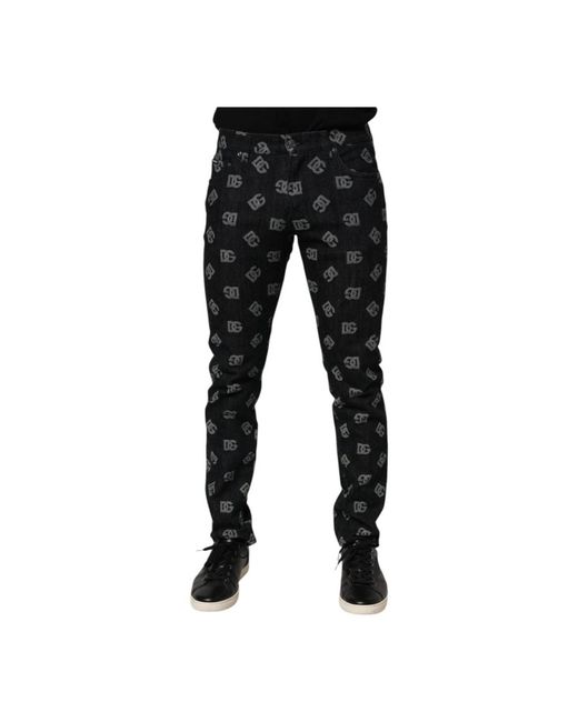 Dolce & Gabbana Black Skinny Jeans for men