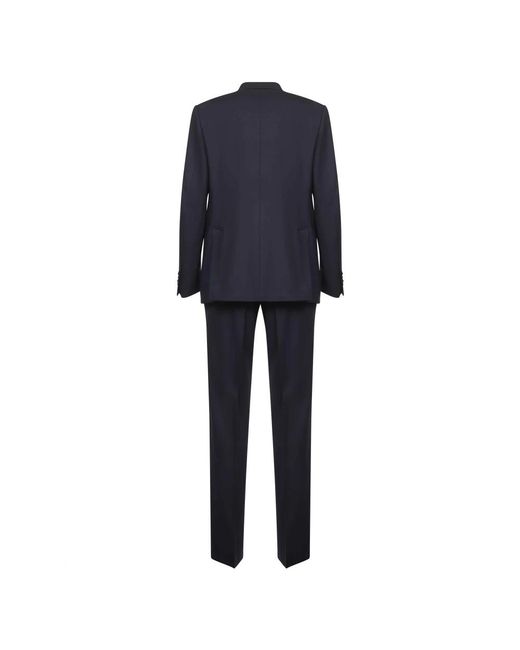 Lardini Blue Double Breasted Suits for men