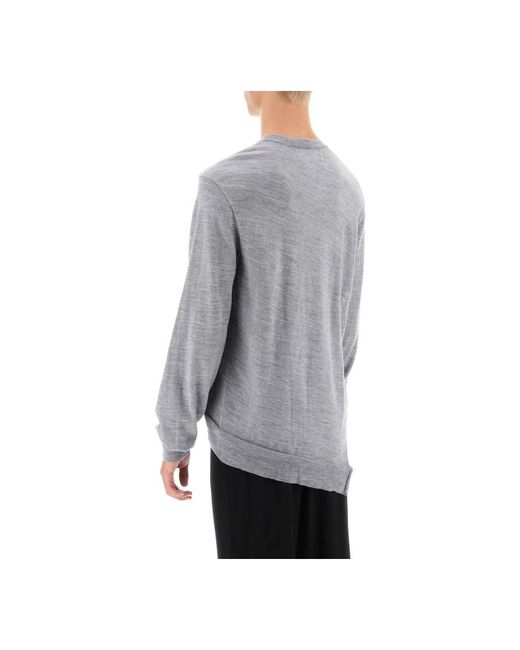 Knitwear > round-neck knitwear Comme des Garçons pour homme en coloris Gray
