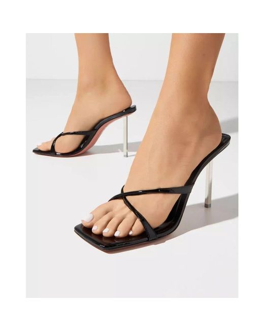 Heeled Mules AMINA MUADDI de color Metallic