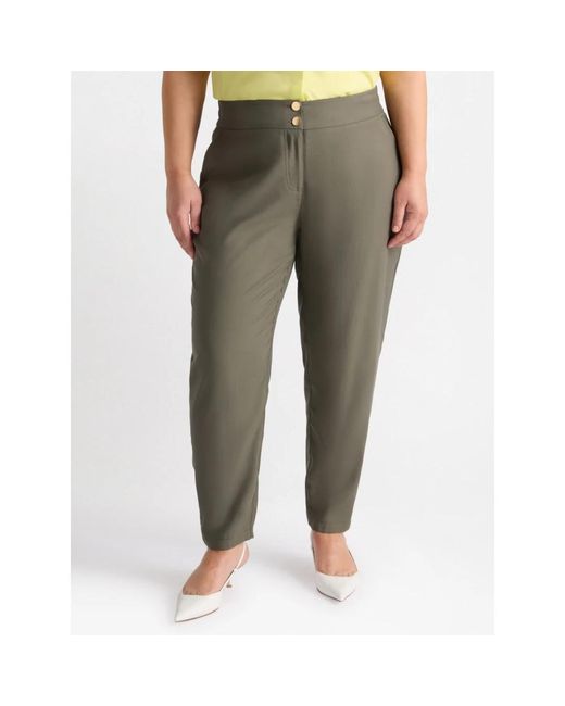 Slim-Fit Trousers FIORELLA RUBINO en coloris Green