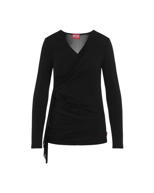 Long Sleeve Tops di DIESEL in Black