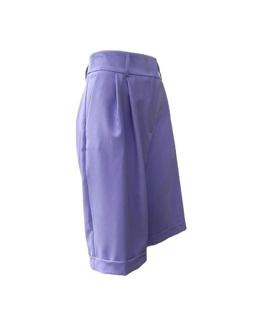 Giulia N Couture Purple Bermudas