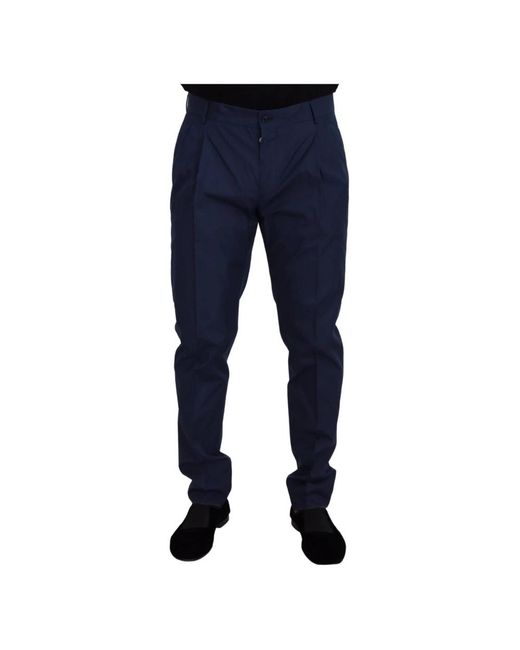 Dolce & Gabbana Blue Chinos for men
