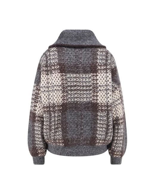 Cardigans Brunello Cucinelli de color Gray