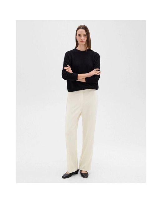 Theory White Weite bein crepe hose