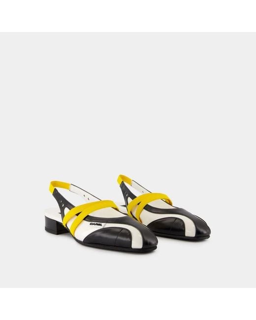 CAREL PARIS Yellow Pumps