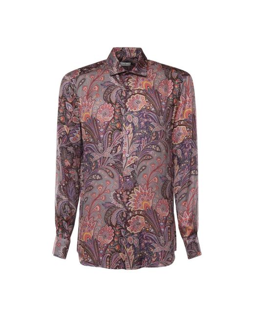 Etro Purple Casual Shirts for men
