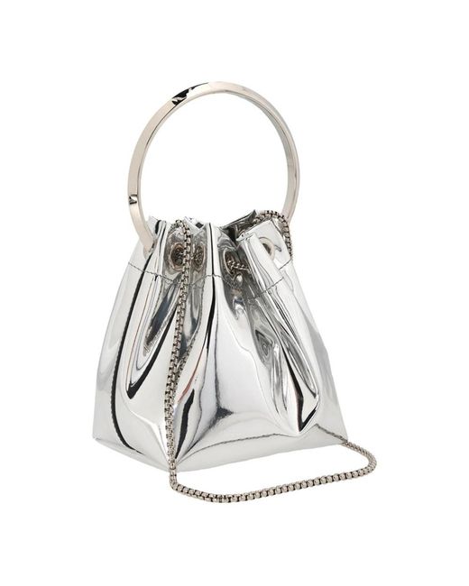 Jimmy Choo White Bucket Bags