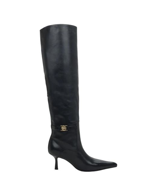 ESTRO Black Over-The-Knee Boots