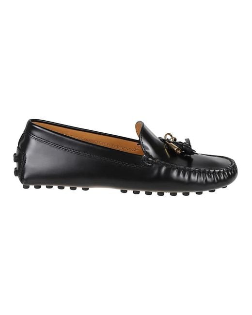 Tod's Black Loafers