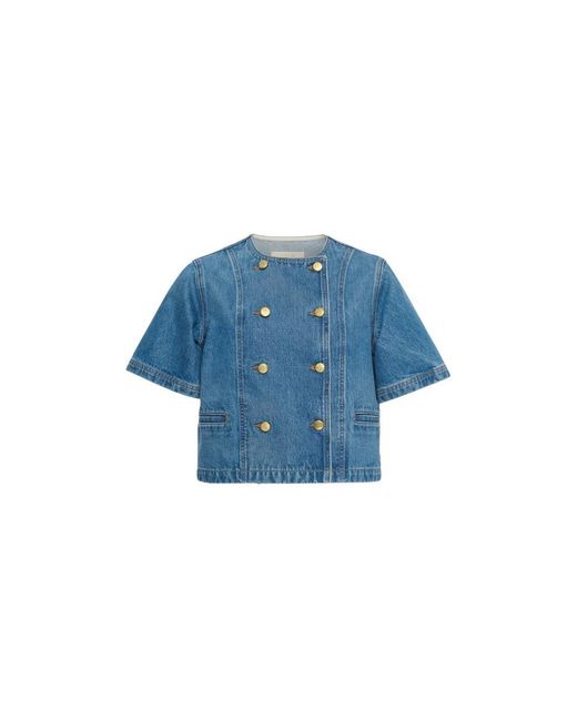 Denim Jackets Ulla Johnson de color Blue