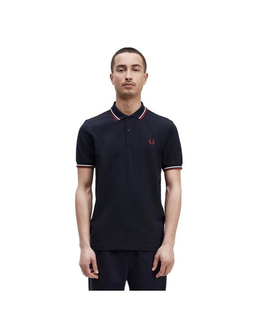 Fred Perry Twin Tipped Poloshirt in Blue für Herren