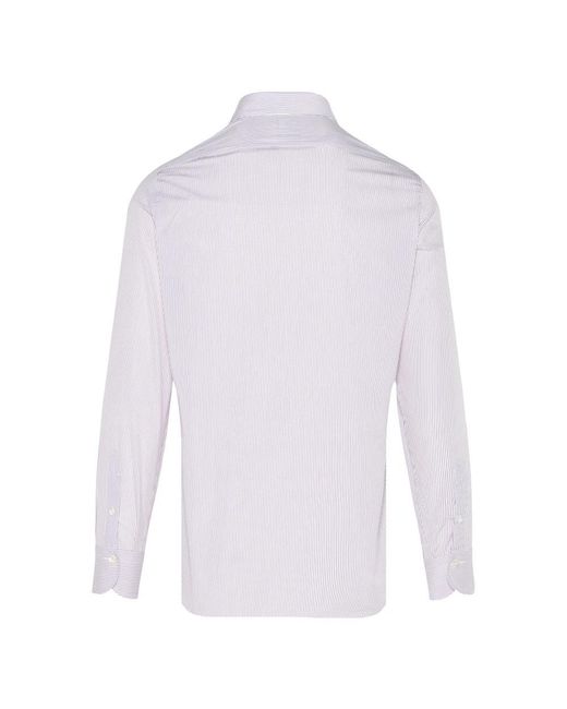 Finamore 1925 White Formal Shirts for men