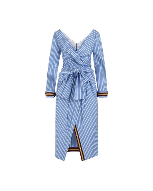 Dolada tape dress di Dries Van Noten in Blue