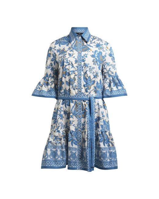 Etro Blue Shirt Dresses