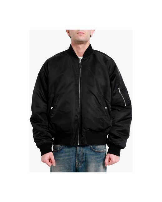 Hogan Black Bomber Jackets for men