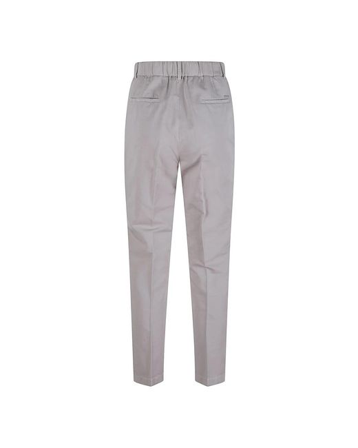 Incotex Wide Trousers in het Gray