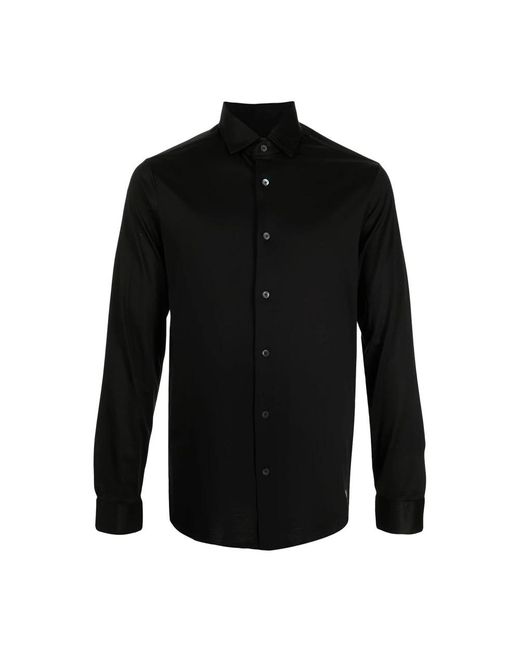 Emporio Armani Black Casual Shirts for men
