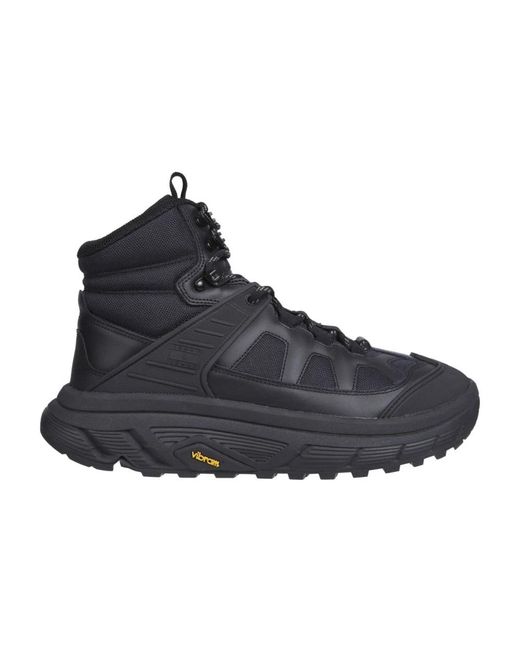 Tommy Hilfiger Blue Leather Urban Padded Collar Boots for men