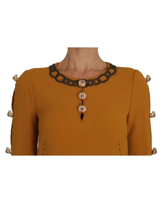 Dolce & Gabbana Brown Short Dresses
