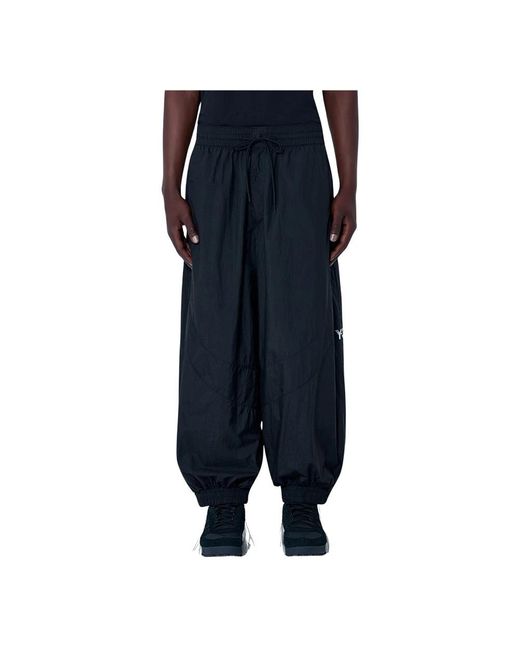 Y-3 Blue Wide Trousers for men