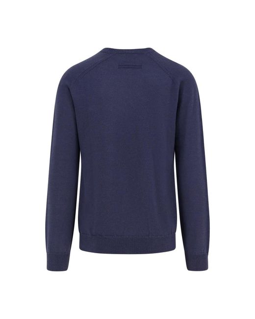 Zegna Blue Cashmere Knitwear for men