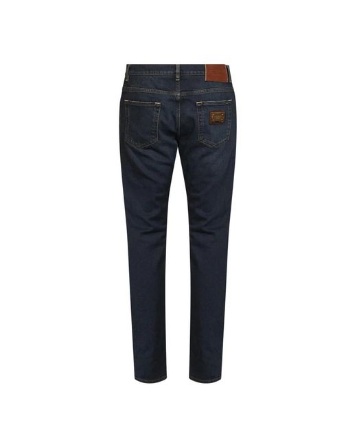 Dolce & Gabbana Blue Slim Fit Jeans for men