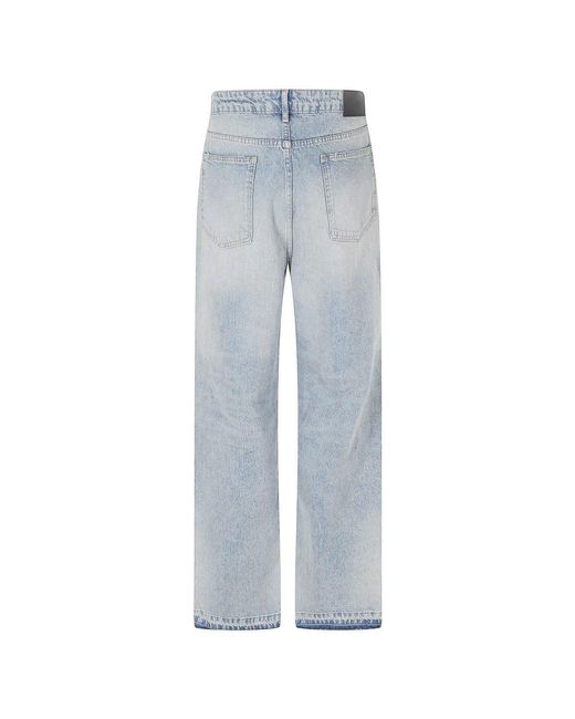 Represent Blue Straight Fit Jeans for men