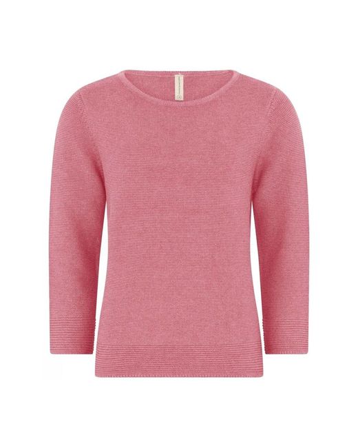 Skovhuus Pink Strukturierter a-shape jumper bluser