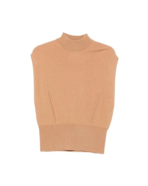 Semicouture Natural Turtlenecks