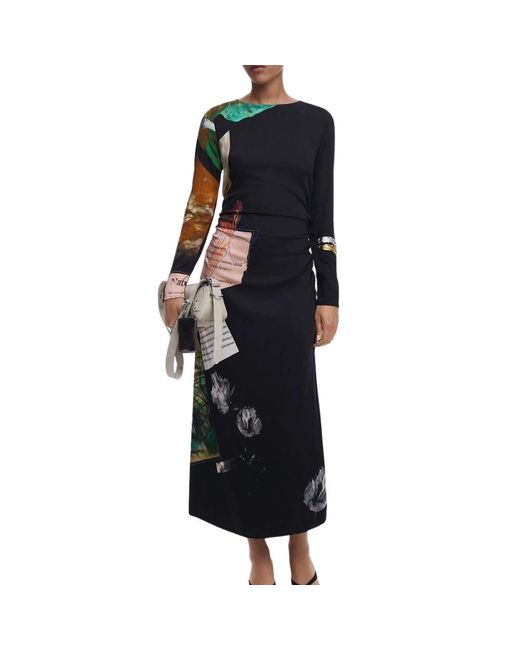 Desigual Black Midi Dresses