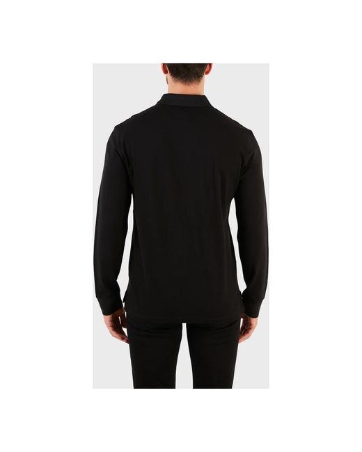Emporio Armani Black Polo Shirts for men