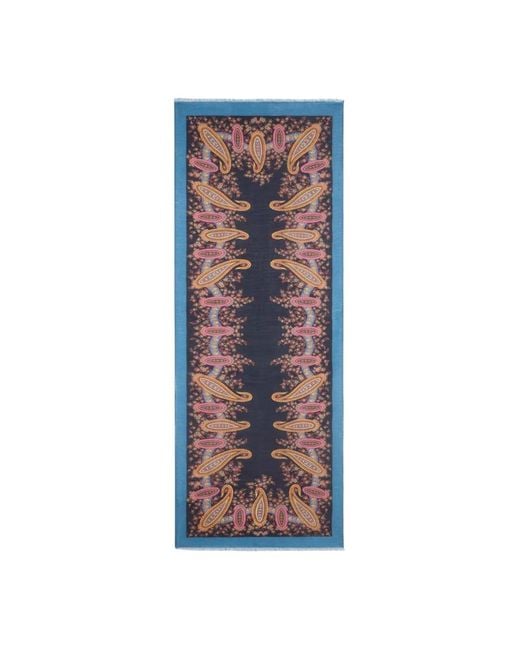 Etro Blue Winter Scarves