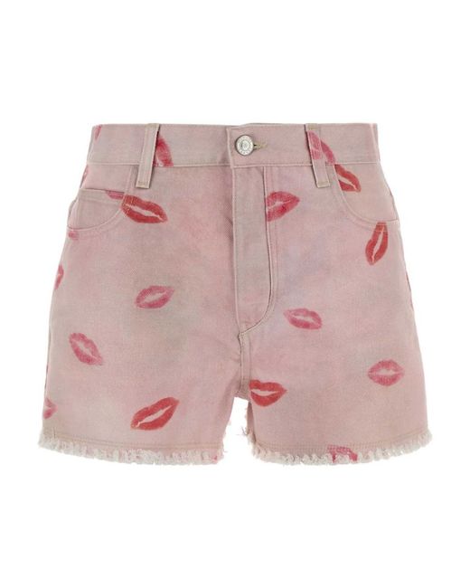 Isabel Marant Pink Denim Shorts