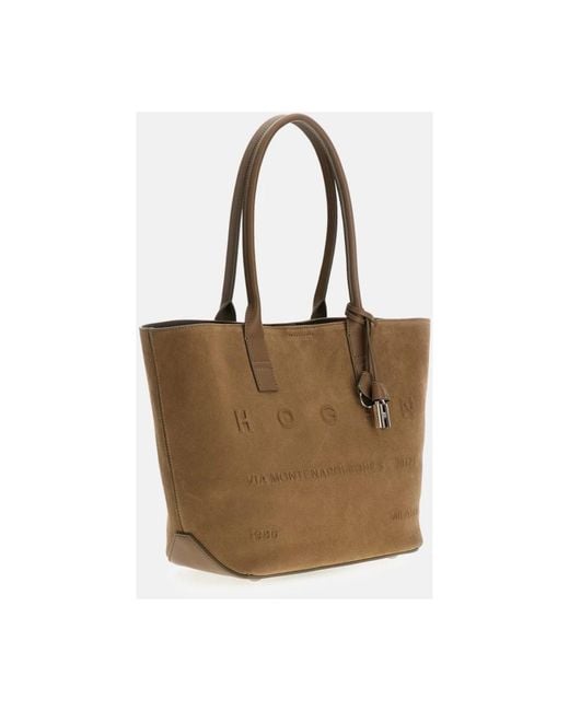 Hogan Brown Shopping Bags