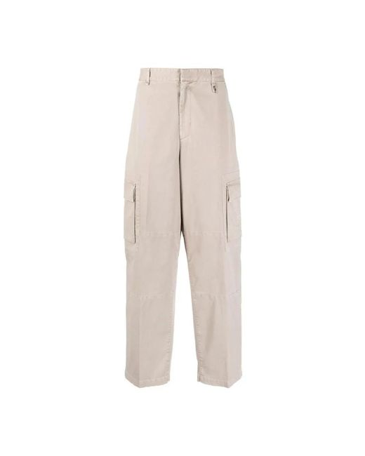 Fendi Natural Wide Trousers for men