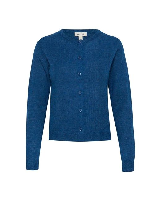 Soaked In Luxury Blue Basis cardigan ensign