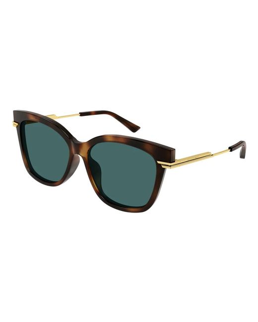 Bottega Veneta Green Stylische sonnenbrille bv1296sa farbe 003,stilvolle sonnenbrille bv1296sa schwarz