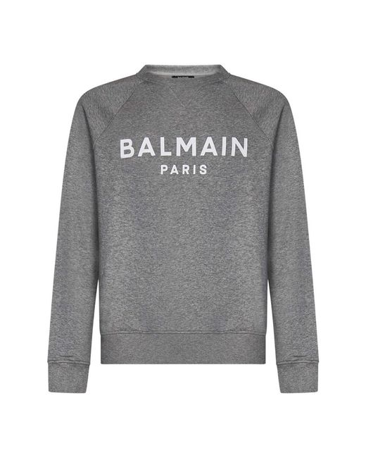 Balmain Gray Sweatshirts for men