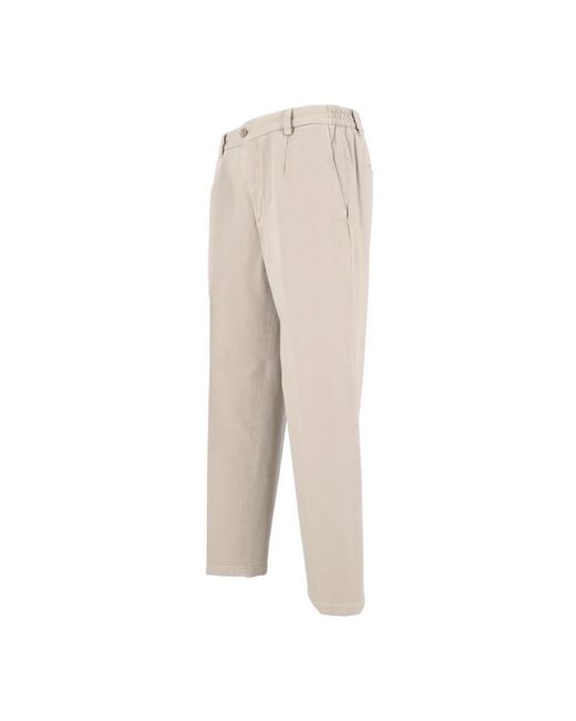 BRIGLIA Natural Straight Trousers for men