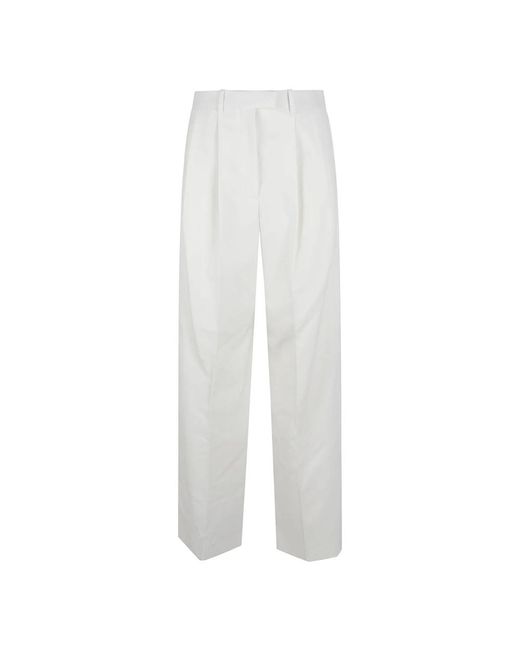 Givenchy White Straight Trousers